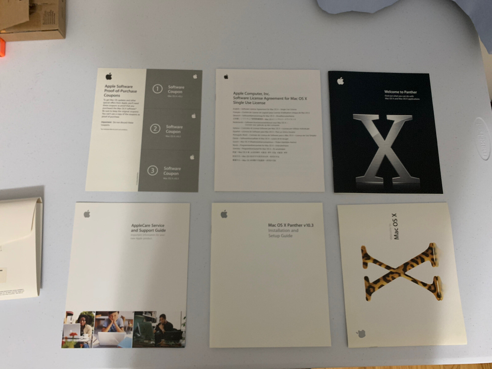Apple Mac OS X 10.3 Panther M9227LL/A Original Retail Box OS Discs