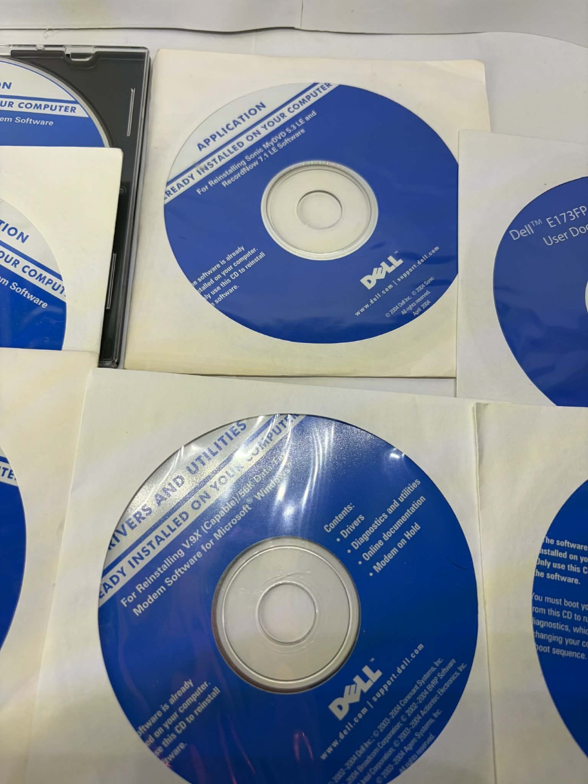 Dell Operating System Reinstallation CD Lot Microsoft, Windows, XP (Lot of 8)