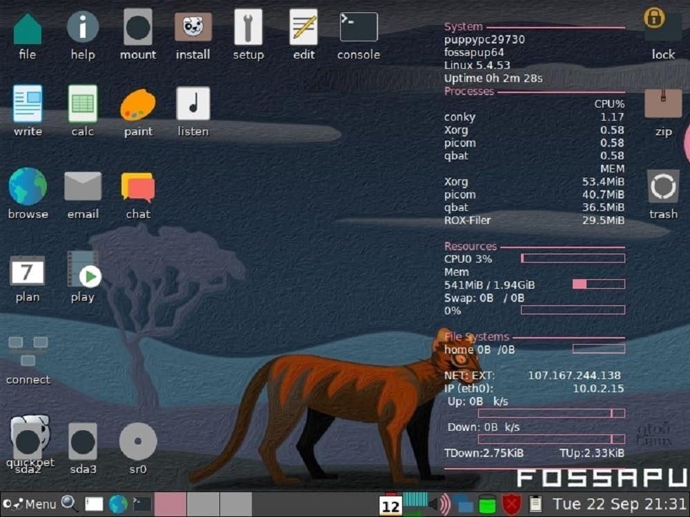 Latest New Release Puppy Linux Fossa Pup OS Operating System for PC on DVD