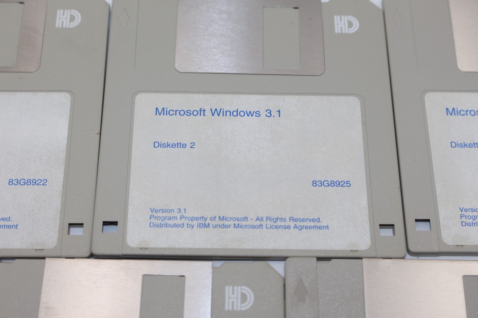 Microsoft Windows 3.1 OS – 3.5″ Floppy Boot Disks – (disk 1-7)
