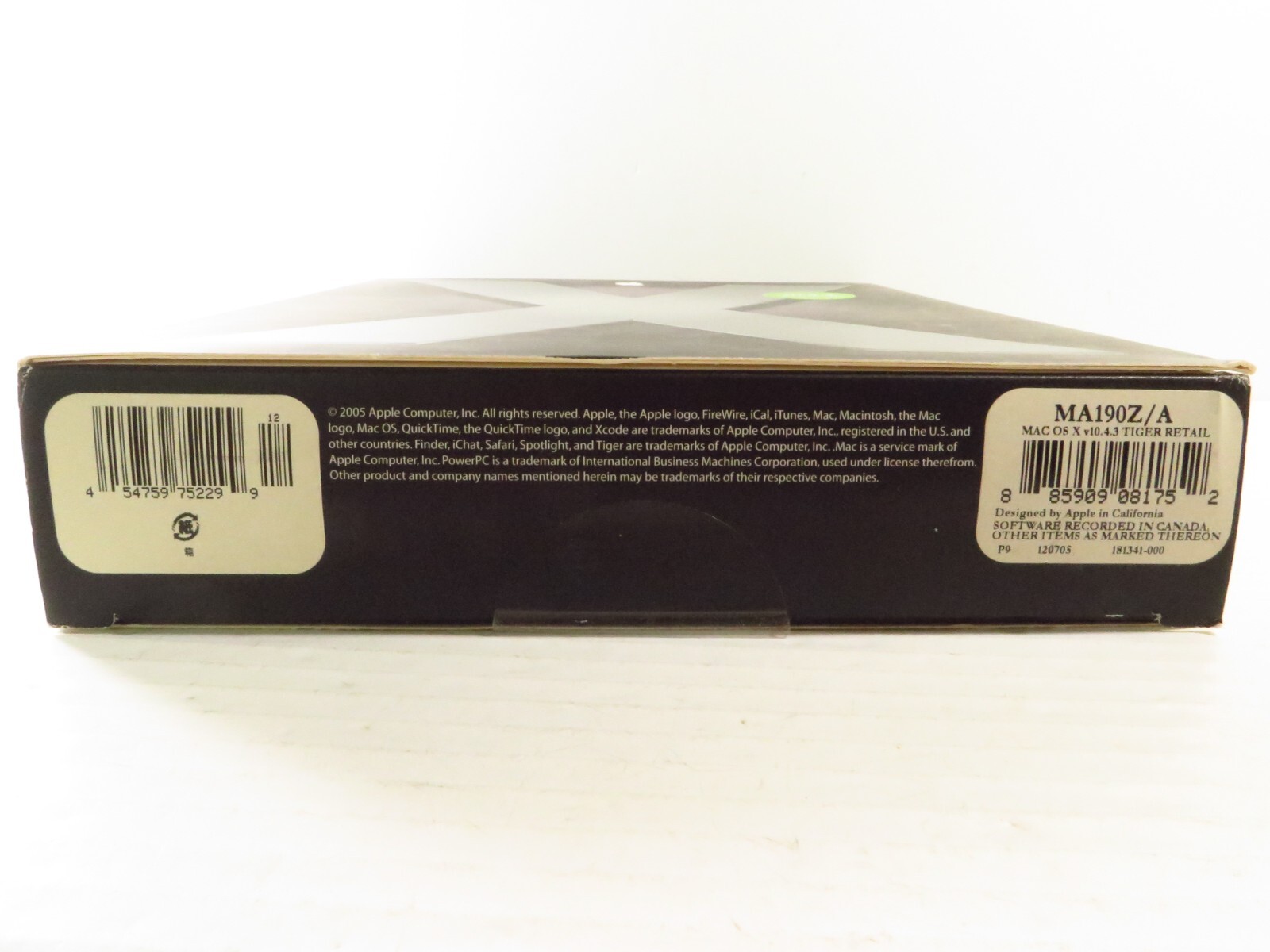 Apple Mac OS X v10.4.3 Tiger – DVD (MA190Z/A), Brand NEW SEALED, RARE!!!