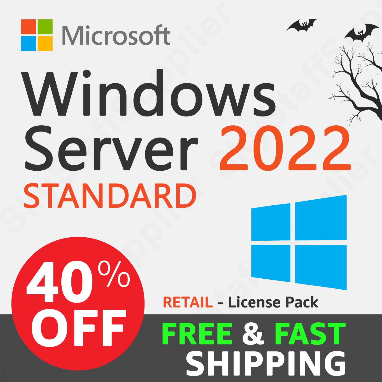 Windows Server 2022 x64 Bit STANDARD 24 CORE License Key + 10 ACCESS CALs