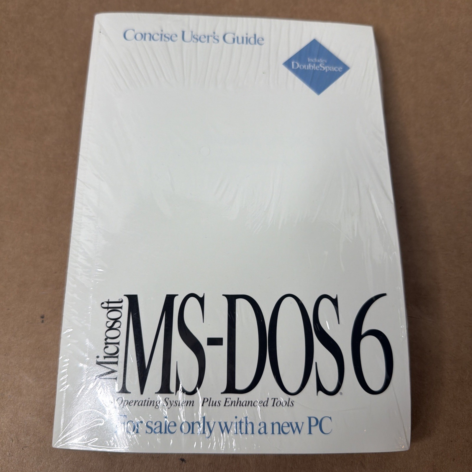 Vintage Microsoft MS-DOS 6.2 Concise User’s Guide 3.5″ w/ COA New Sealed