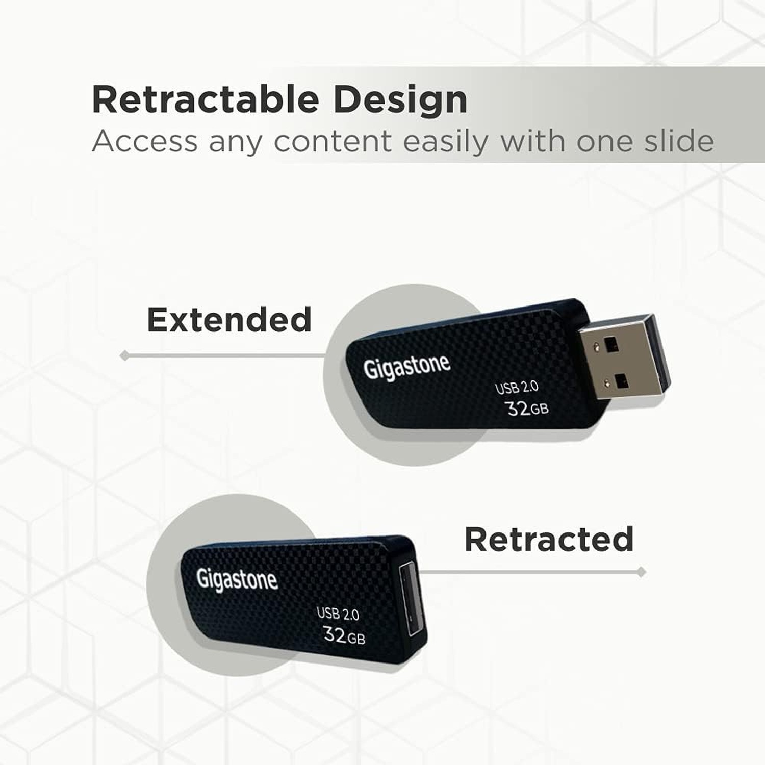 GIGASTONE 128GB Flash Drive, Z30 USB 3.2 Gen 1, 100MB/s Ultra Fast, Keychain …