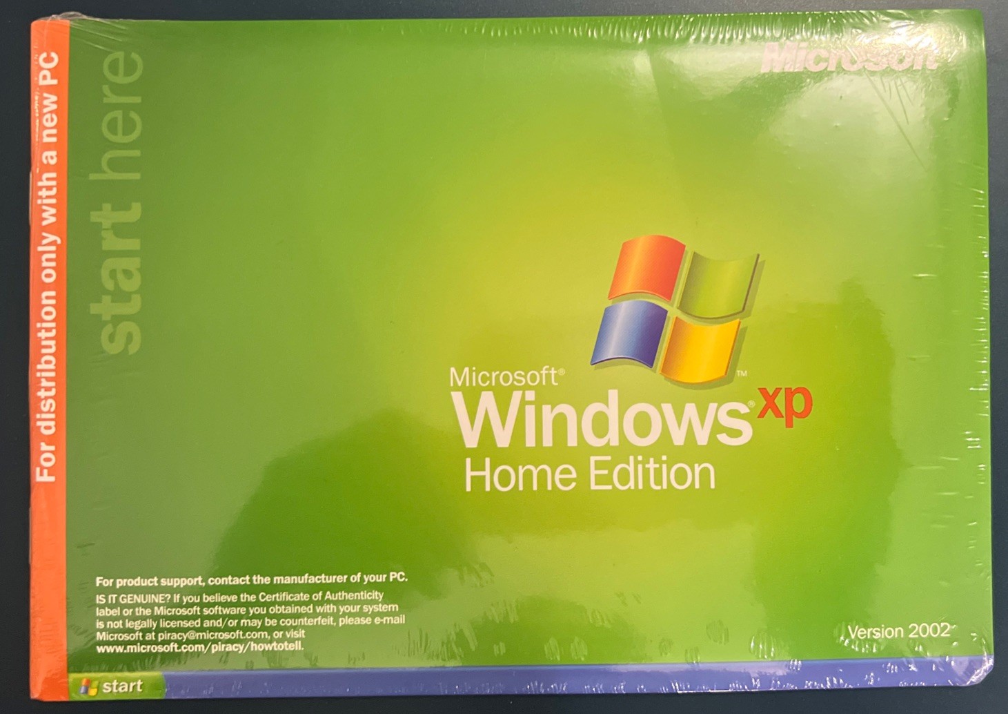Microsoft Windows XP Home Edition 2002 FULL OS OEM For New HPQ PC Only