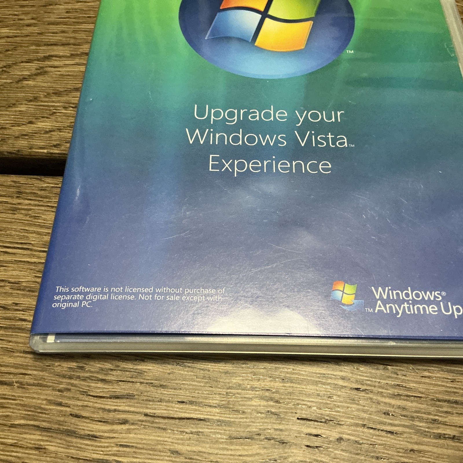 Microsoft Windows Vista Anytime Upgrade Disc And Case – 32 Bit