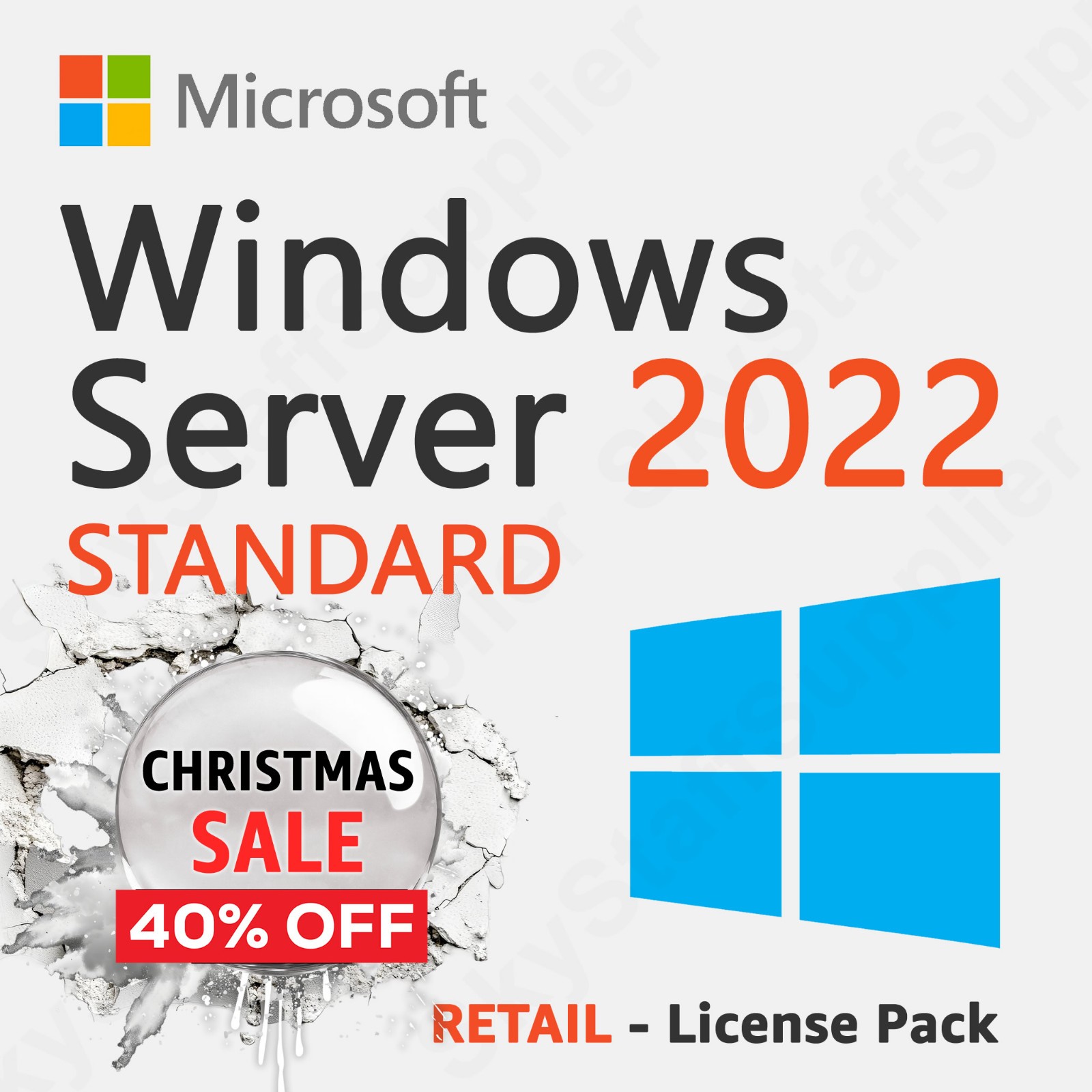 Windows Server 2022 x64 Bit STANDARD 24 CORE License Key + 10 ACCESS CALs
