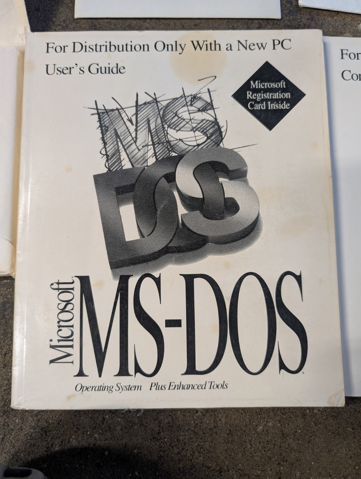 Vintage Microsoft MS-DOS Plus Enhanced Tools 5.25″ 6 Disk Set 2 Books V 4.01