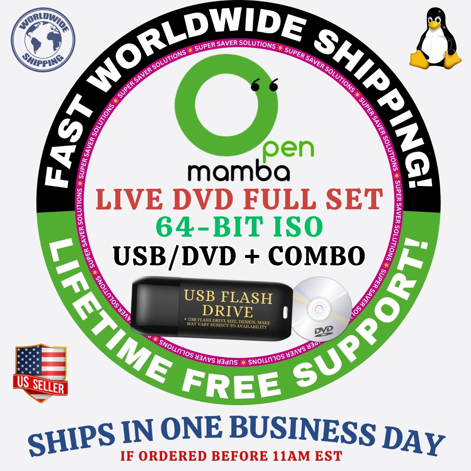 OpenMamba Linux OS – ALL VERSIONS – USB / LIVE DVD MAC, PC