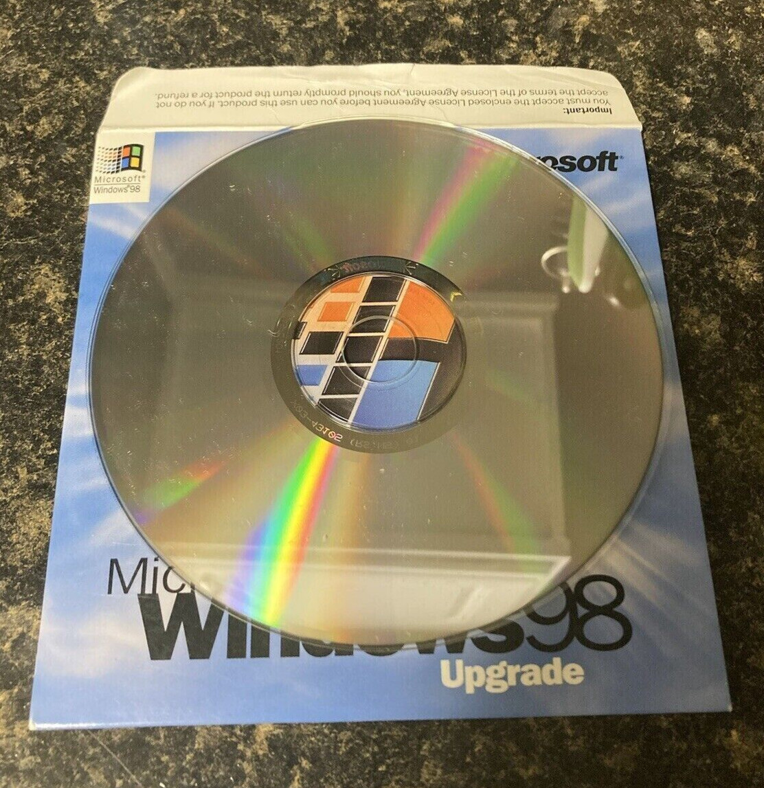 Microsoft Windows 98 Upgrade w/Key&Manual