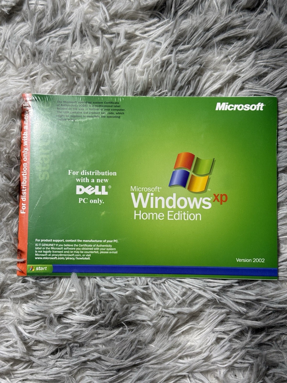 Vintage Microsoft Windows XP Home Edition Dell – Version 2002 – Factory Sealed