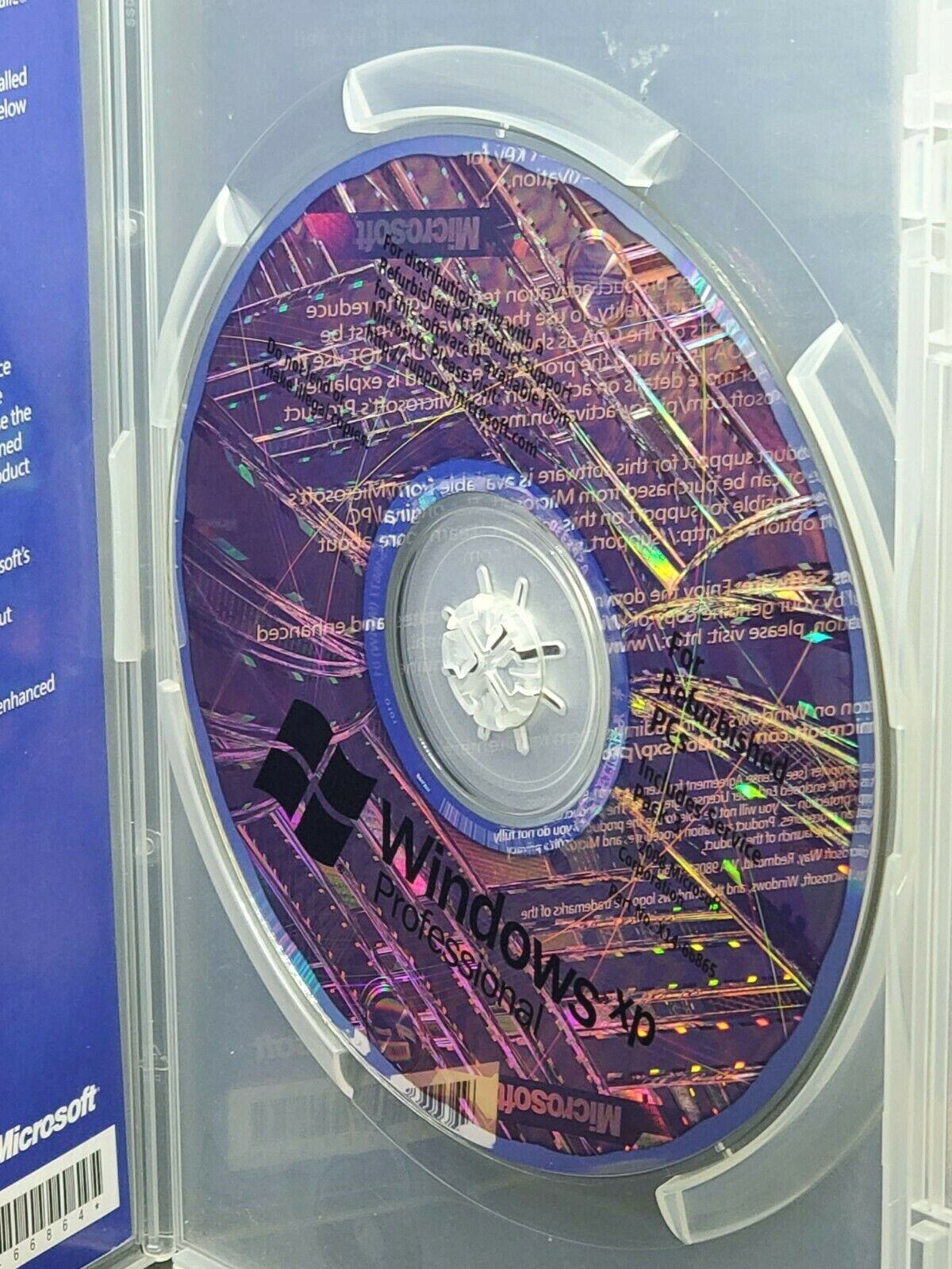 Microsoft Windows XP CD For Refurbished PCs, 32 Bit SP3 No Key (WIN XP)
