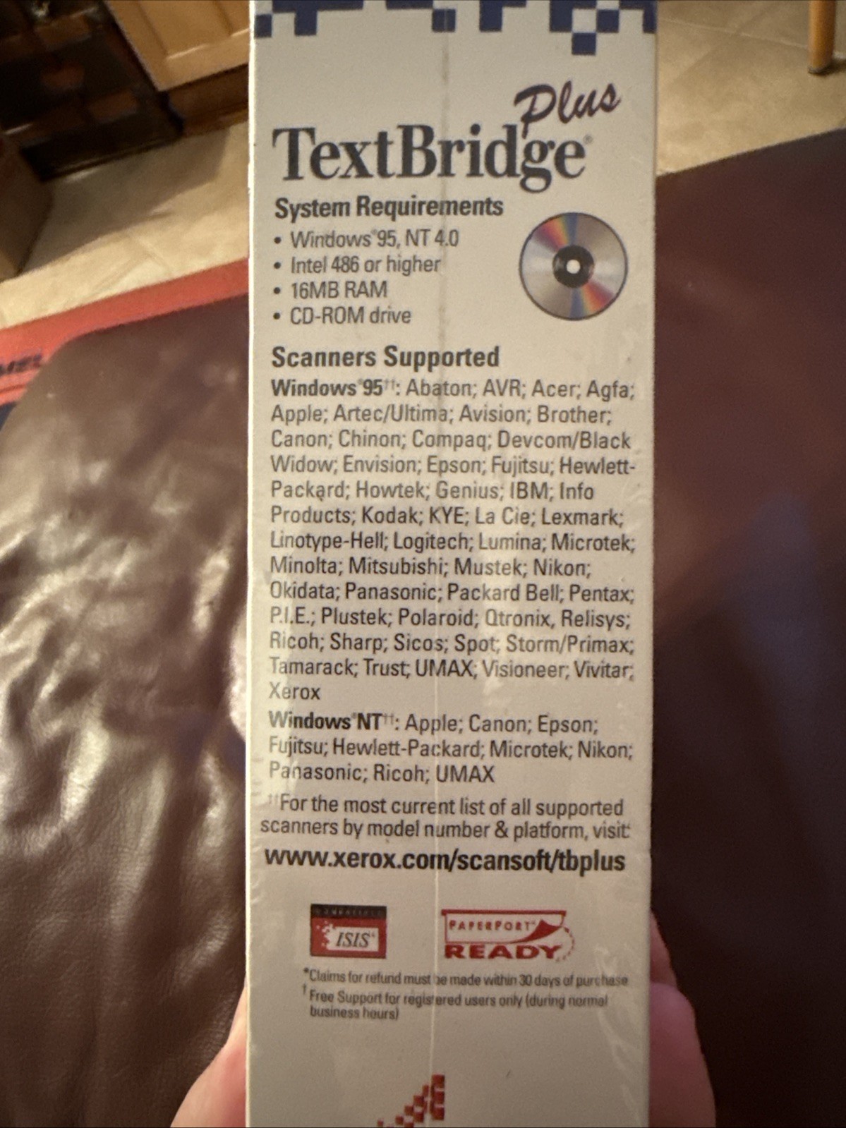 Xerox TextBridge Plus For Windows 95 NT 4.0 RARE NEW NOS VINTAGE