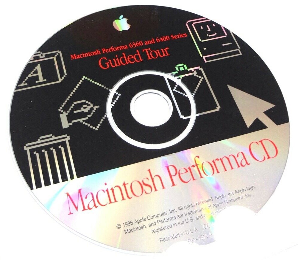 Apple CDs Power Macintosh Performa (4 CDs) Series 6360 + 6116 + 6400 + 6500