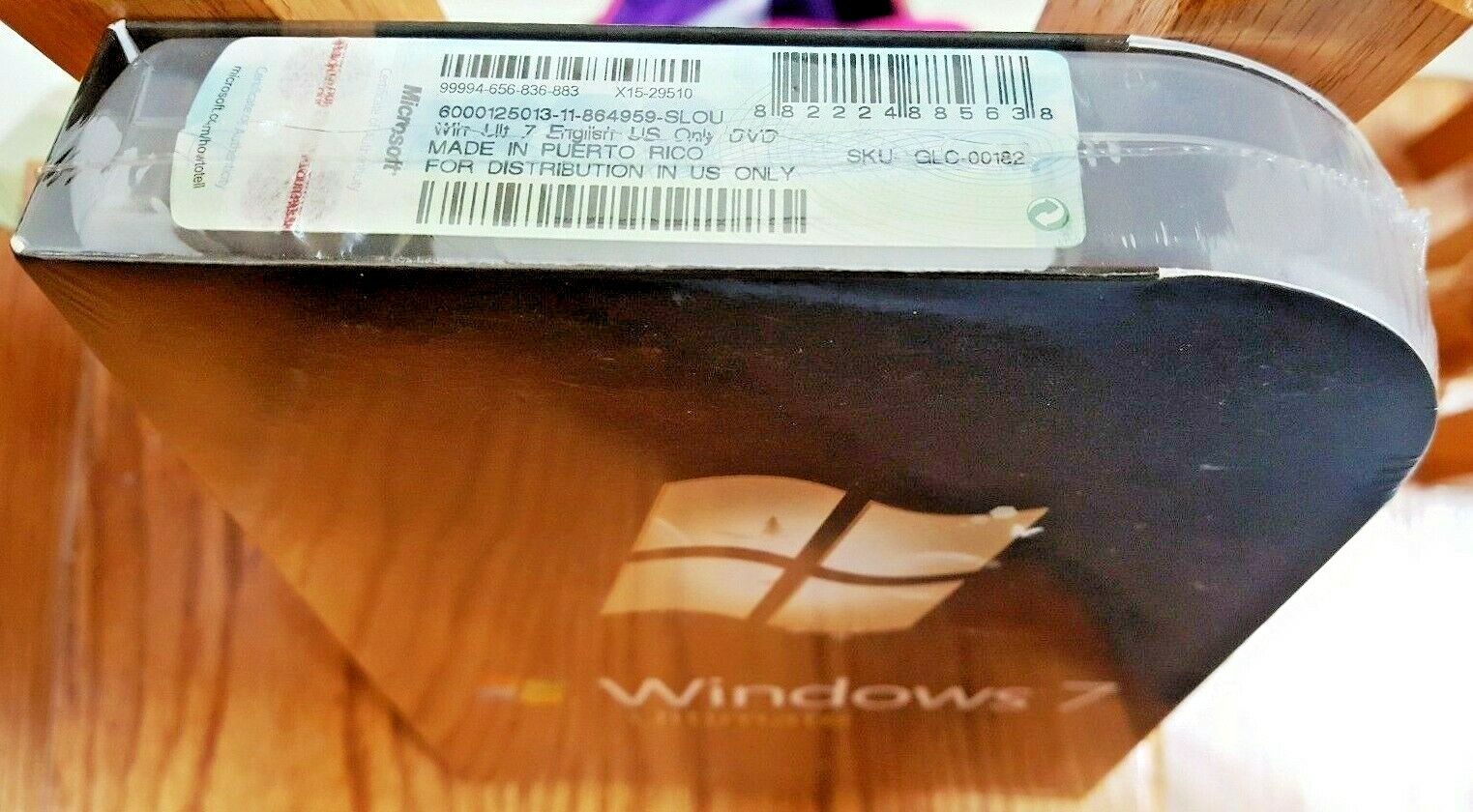 Microsoft Windows 7 Ultimate,SKU GLC-00182,Full Retail Sealed Box,32&64-bit disk