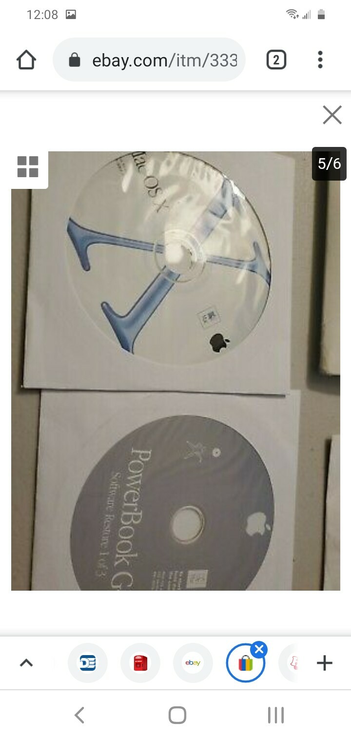 Apple Power Mac G4 Media Restore & OS X Install Discs – 7 Discs
