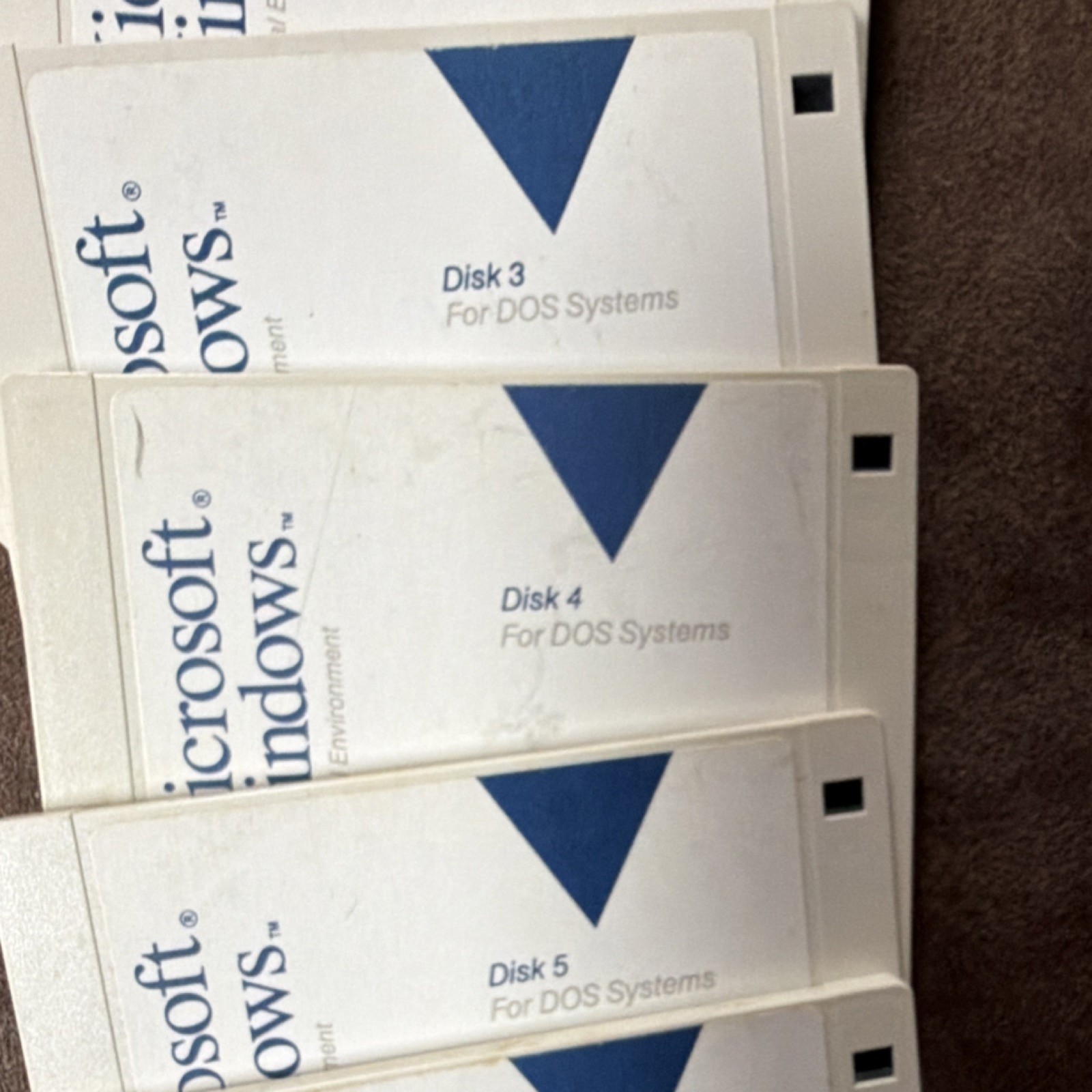 Microsoft Windows Graphical Environment 5.25″ Floppy Disk Set for DOS