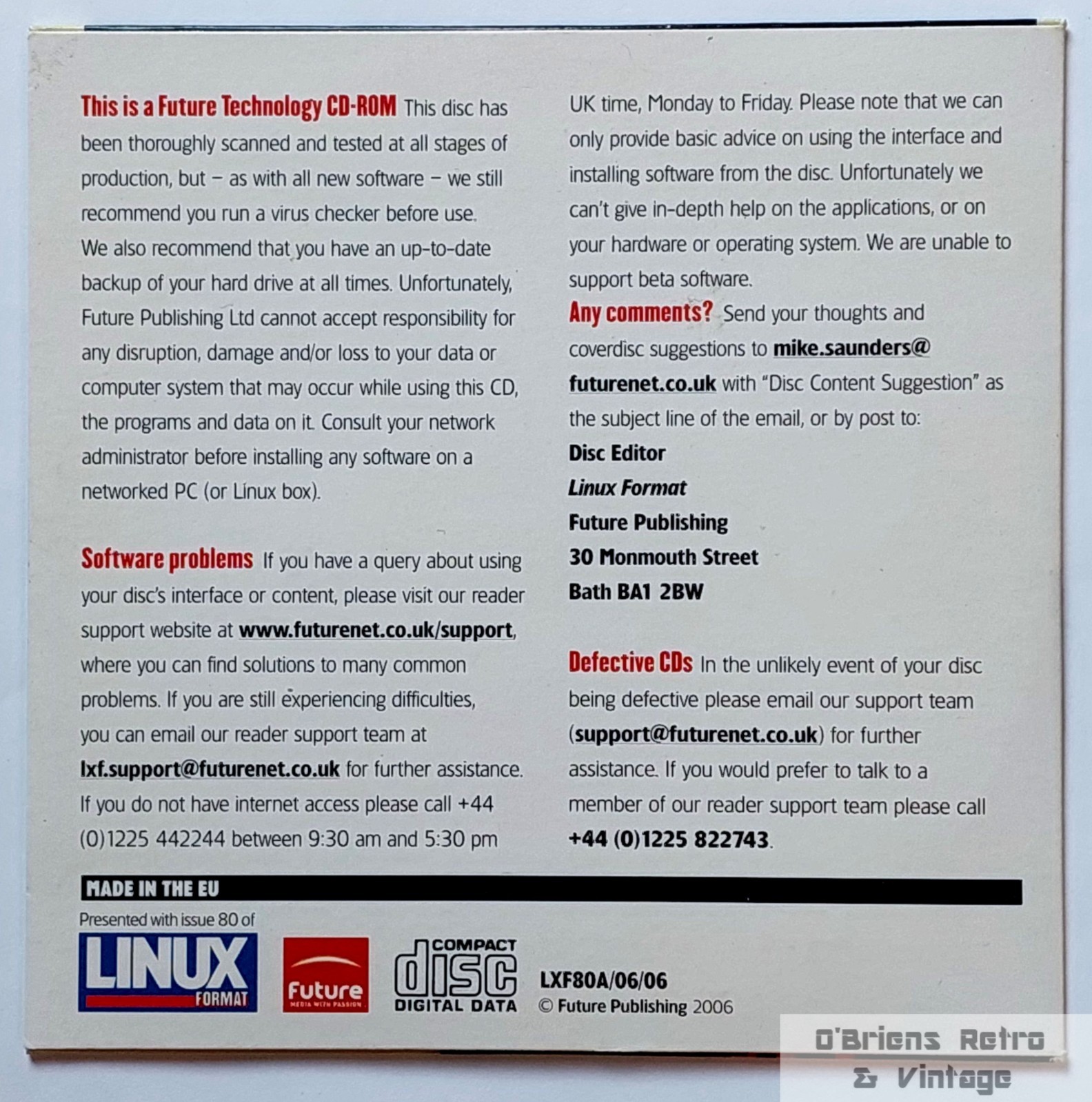 Games Knoppix 3.7 – Linux Live Gaming Distro – Linux Format Cover CD – Excellent