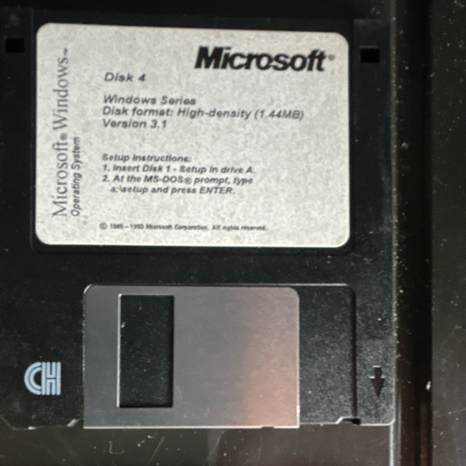 Microsoft Windows 3.1 Operating System 3.5″ Floppy 6 Disk Set. Collectible Rare