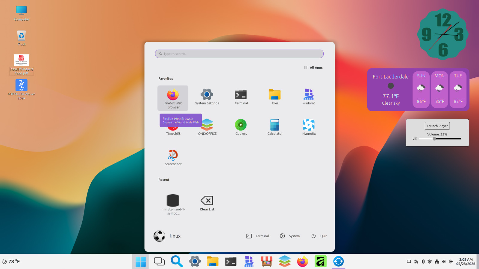 Linux Mint 22.3 Preloaded on 2.5″ 500GB Hard Drive (Windows 11 theming) #5