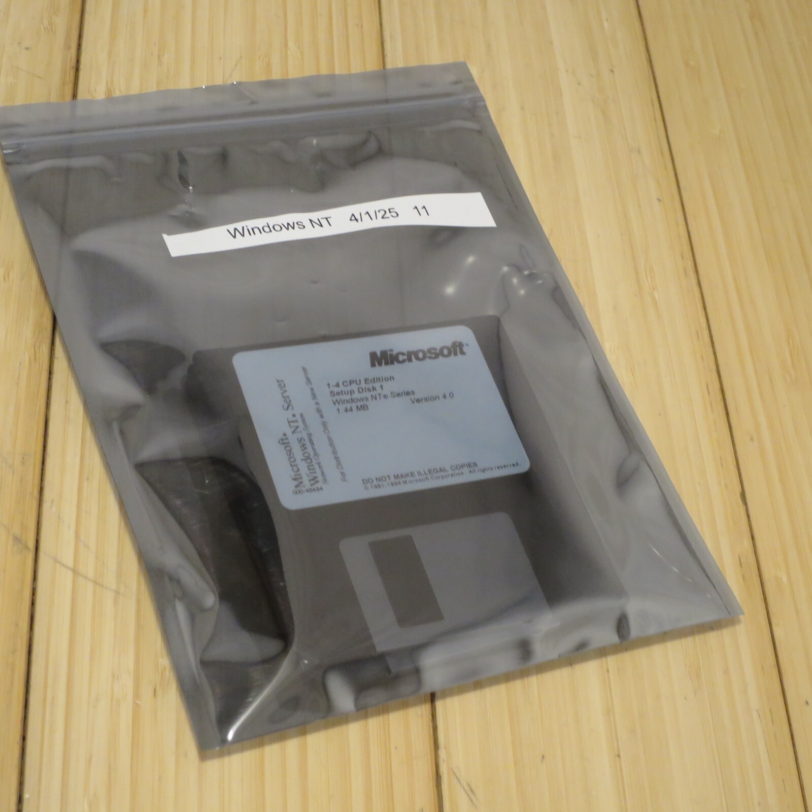 Microsoft Windows NT 4.0 Workstation 1-2 CPU Floppy Setup Disk Set (Tested) – 11