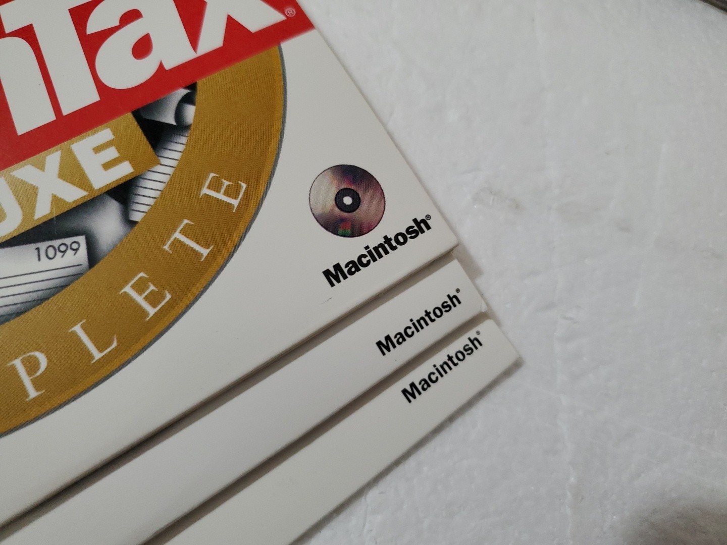 Quicken MacInTax deluxe 1995, 96, 97, 99, 2001 – Macintosh Tax Software Vintage