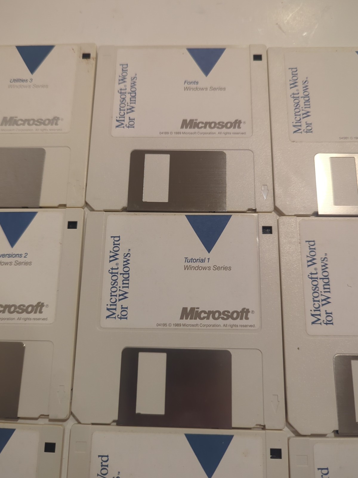 Vintage Microsoft Word for Windows v1.0 (1989) 3.5″ Floppy Disks – Complete