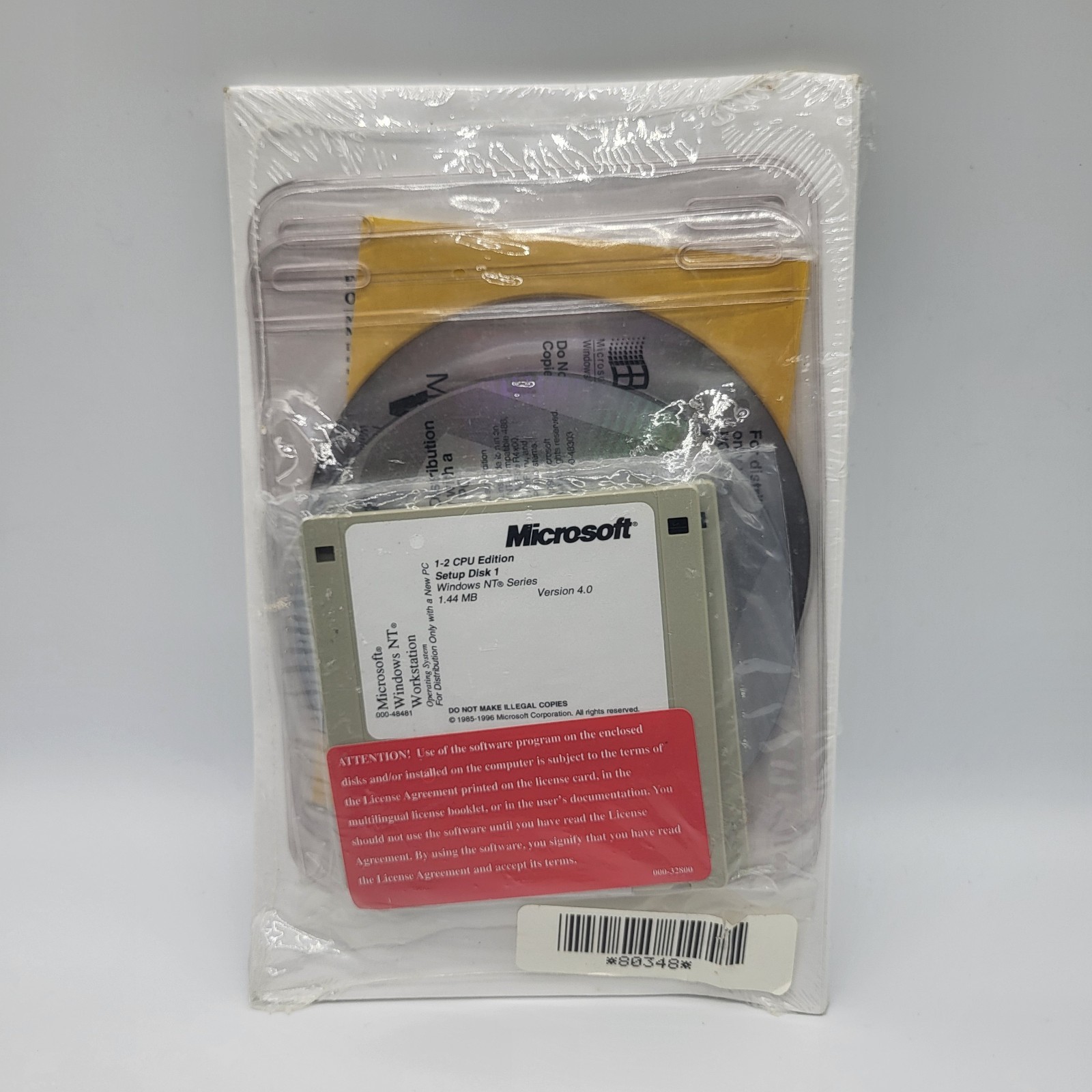 Lot Of 6 Sealed Microsoft Windows NT Workstation 4.0 OEM System Builder