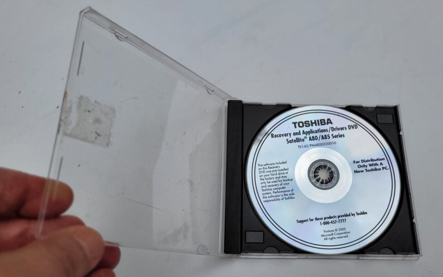 Toshiba Recovery and Applications Drivers DVD Satellite A80 A 85 Series