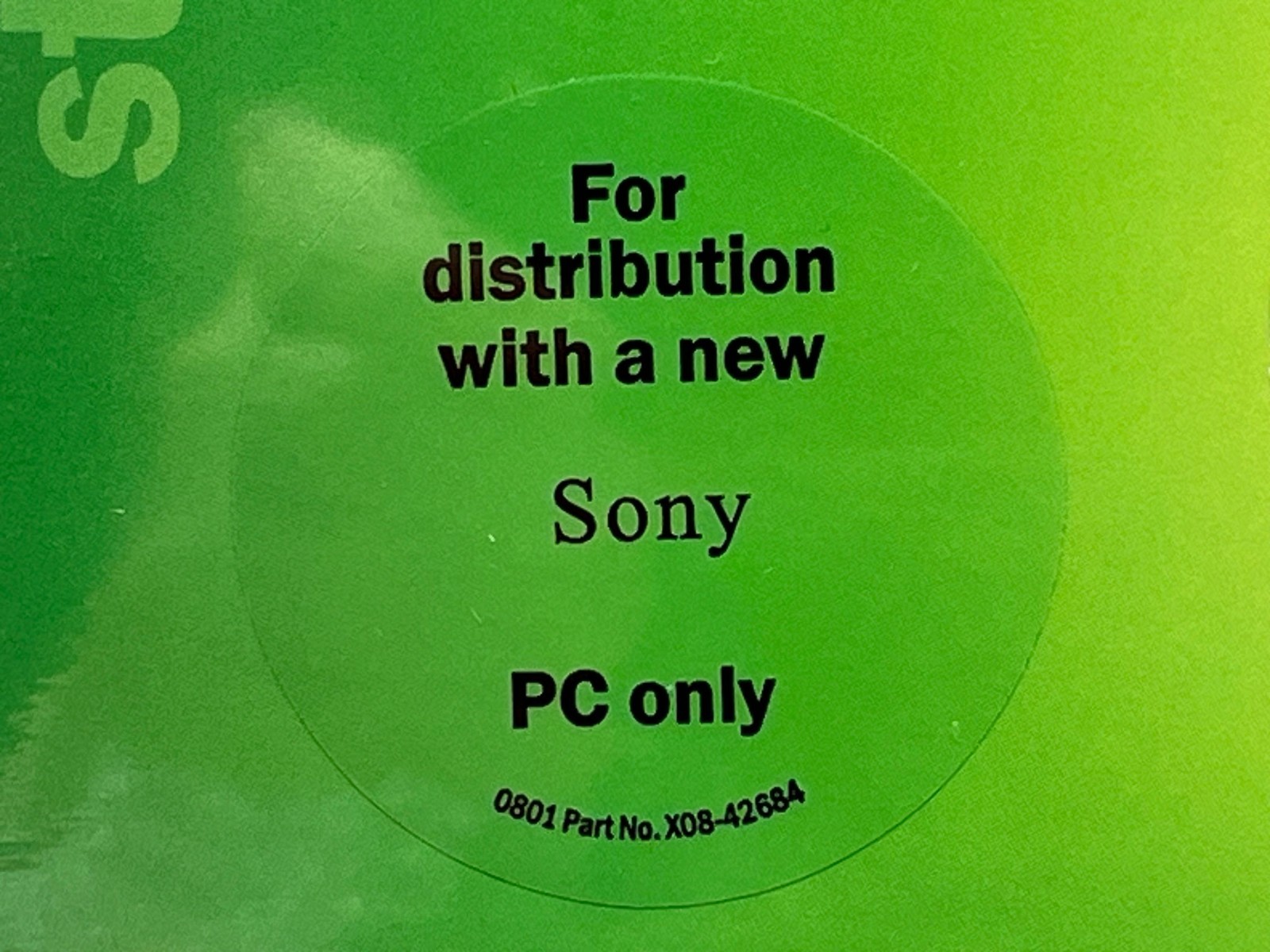 NEW 2002 Microsoft Windows XP Home Edition Software SONY PC Only Factory SEALED