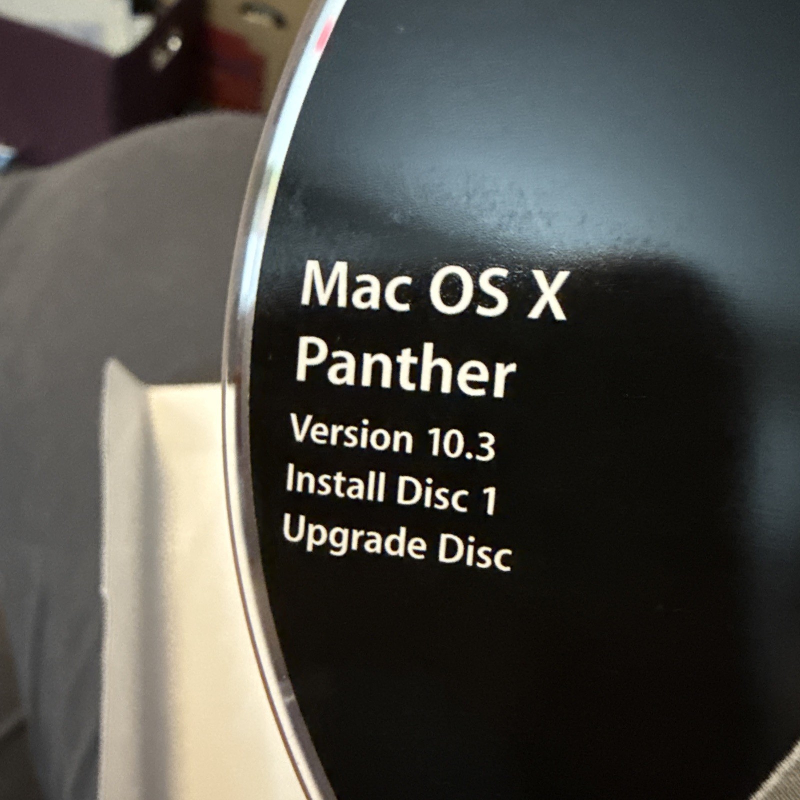 Vintage Apple OS X Panther 10.3 Install Disc 1 Upgrade Disc