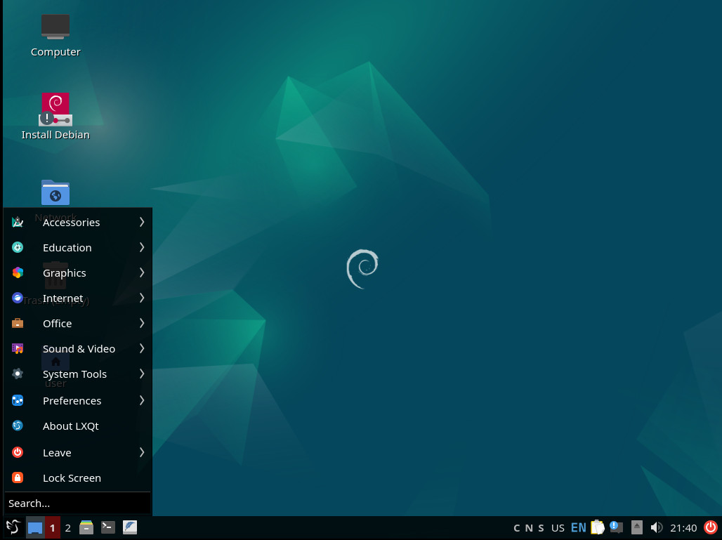 Debian Linux based distributions 40GB portable SSD