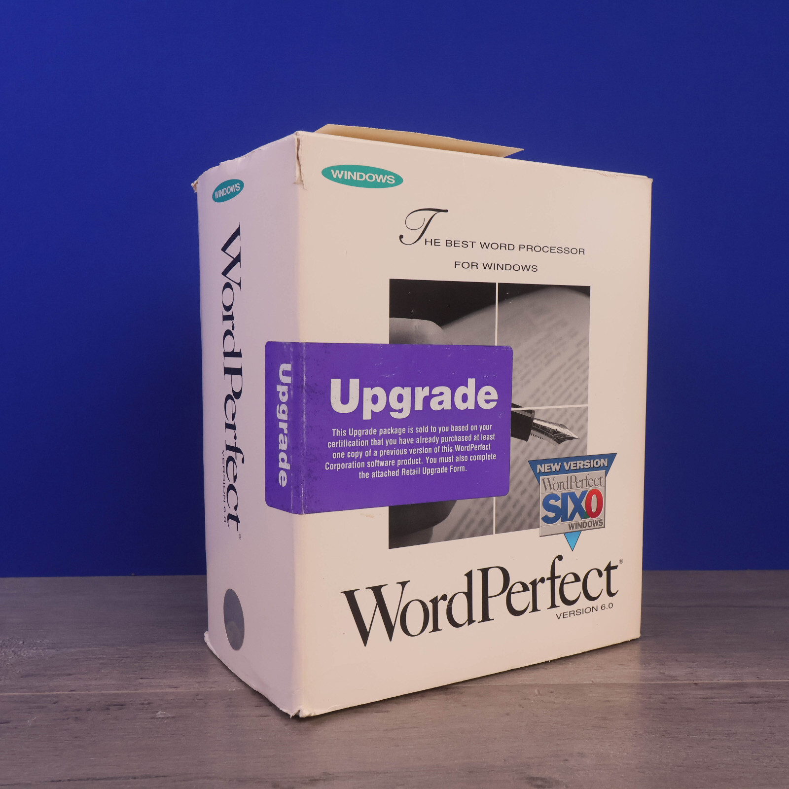 Vintage WordPerfect Version 6.0 Windows System Upgrade