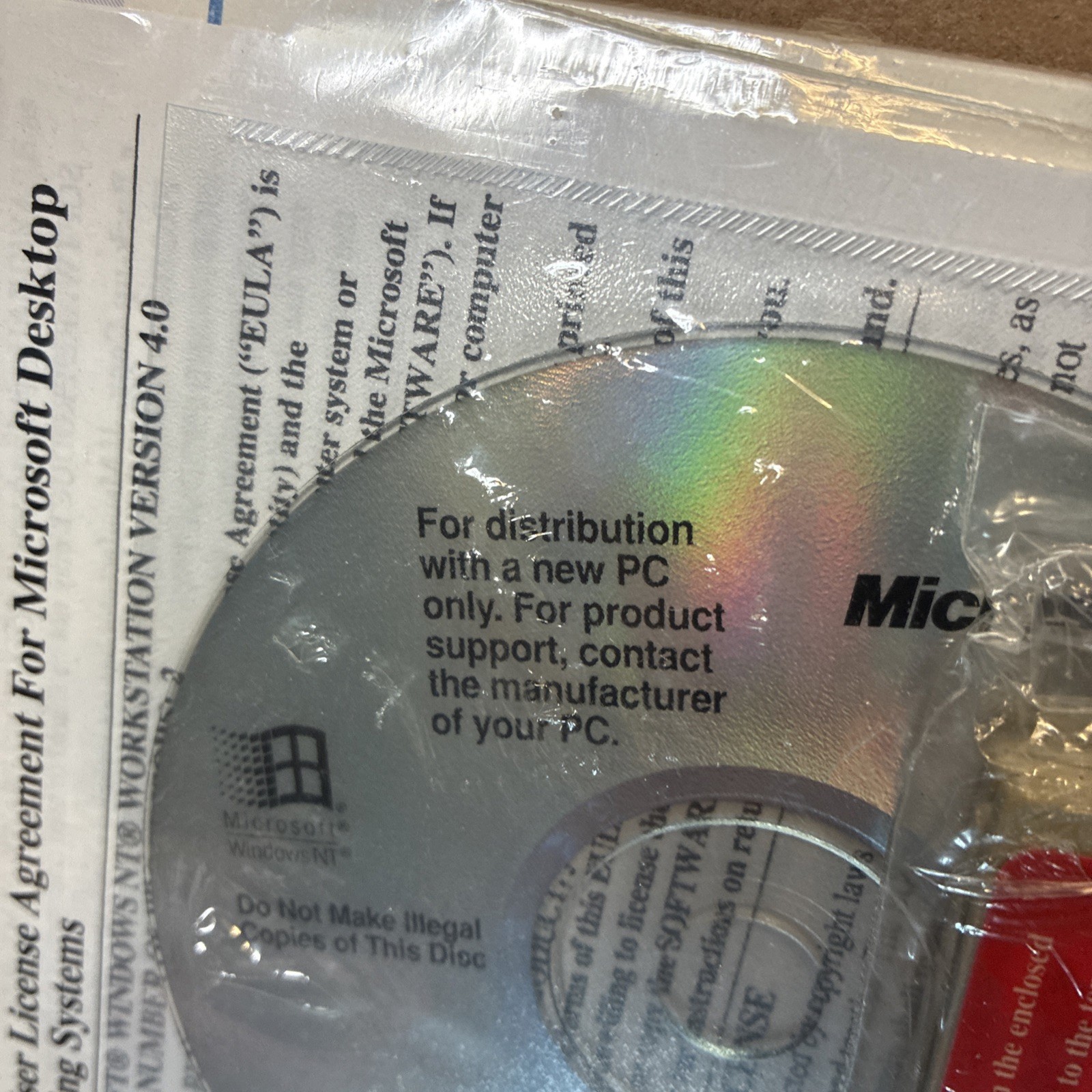 Vintage Windows NT Workstation CD & 3 Floppy Disks PC Only Sealed 1997 CoA