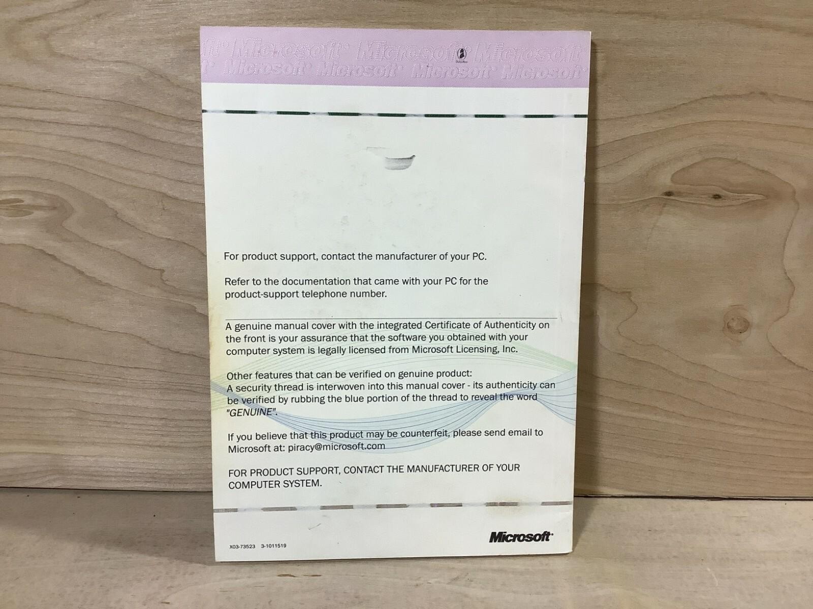 Vintage Microsoft Windows 98 Getting Started PC Book Manual Booklet Very Good