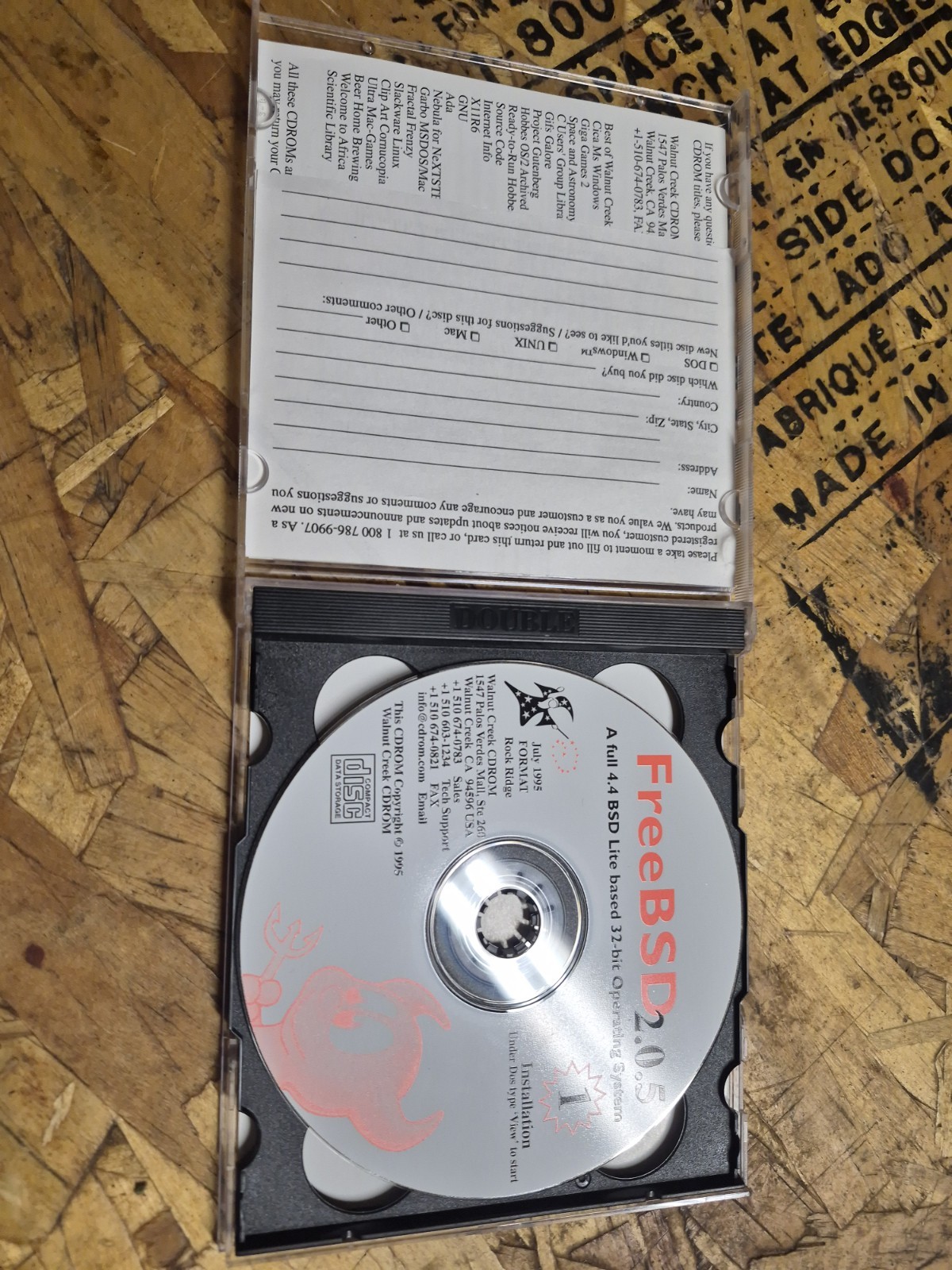 FREE BSD 2.0.5 UNIX A FULL 4.4 BSD Light Based 32 Bit System Software Disks