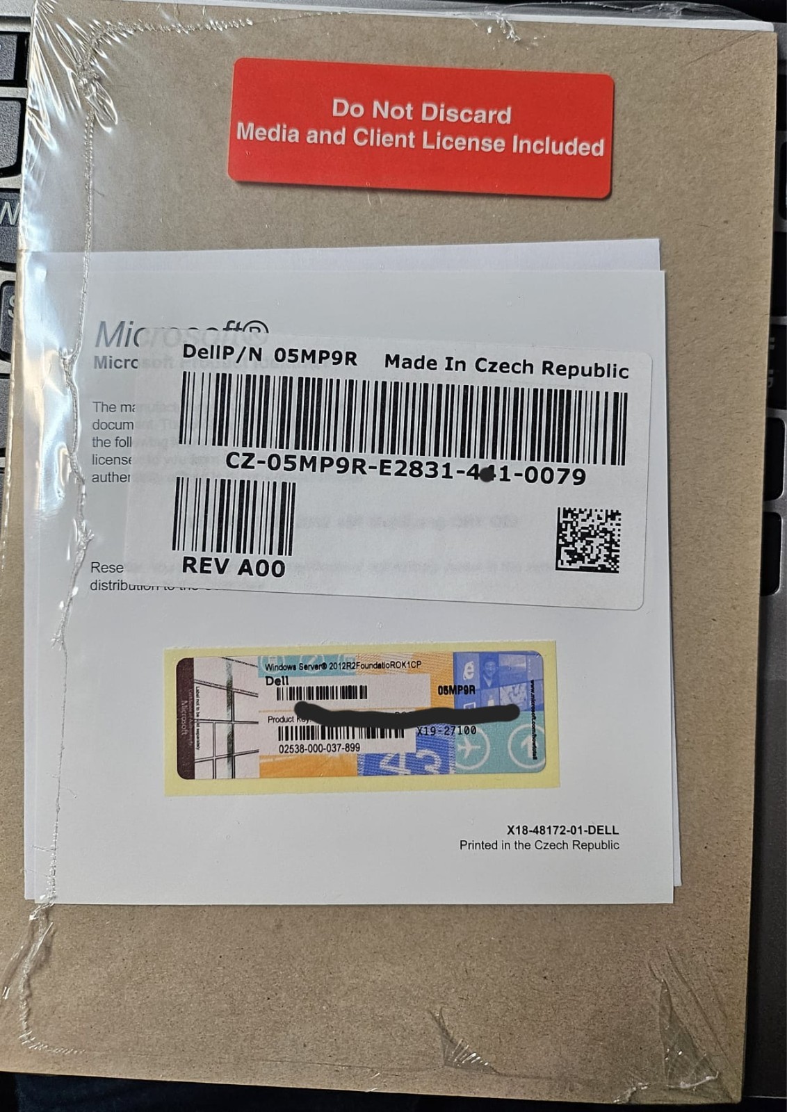 Dell 5MP9R Windows Server 2012 R2 FoundatioROK1CP License.