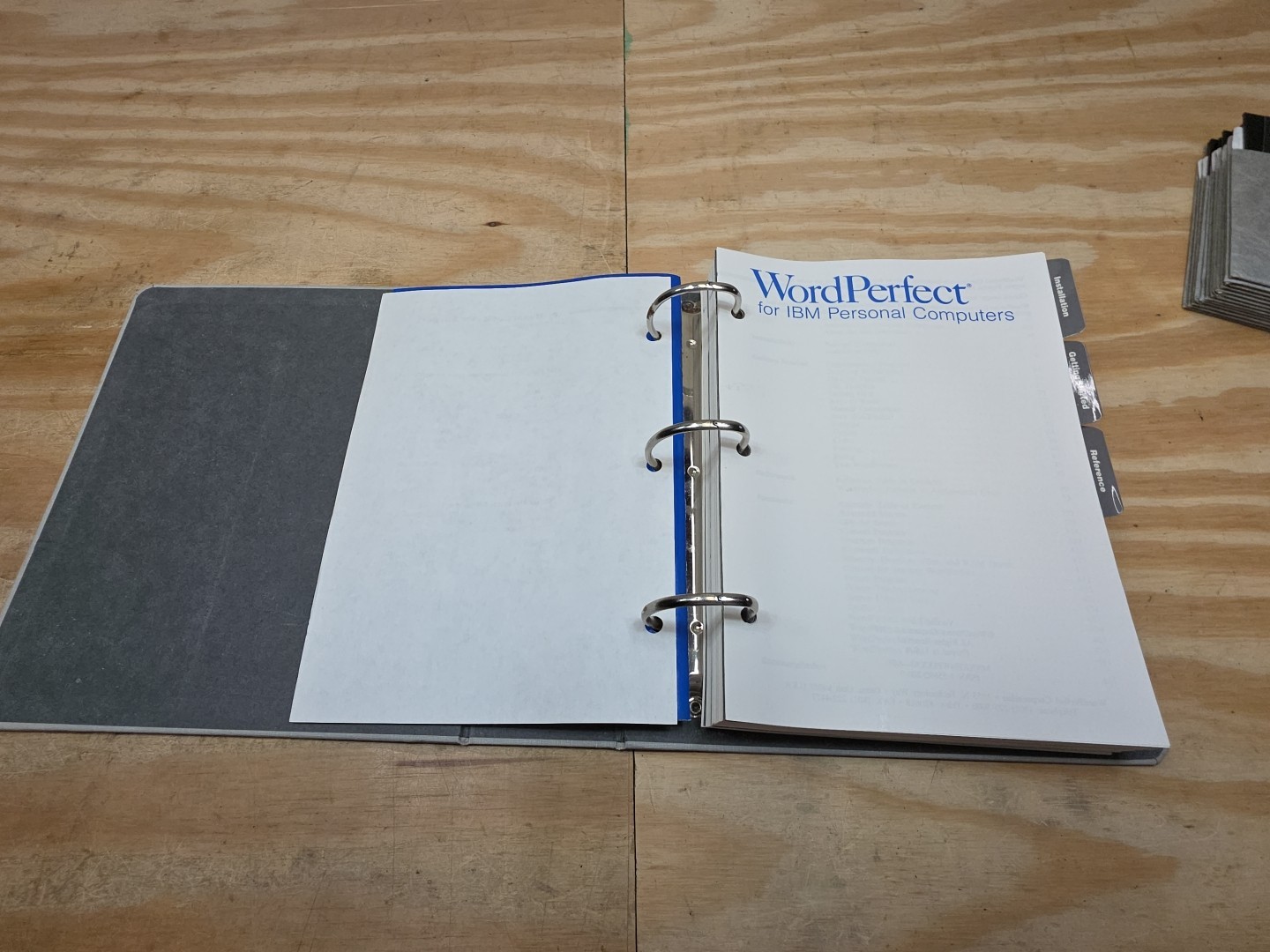 WordPerfect 1988 Installation Set – 5.25” Disks – Manual & Reference – Untested