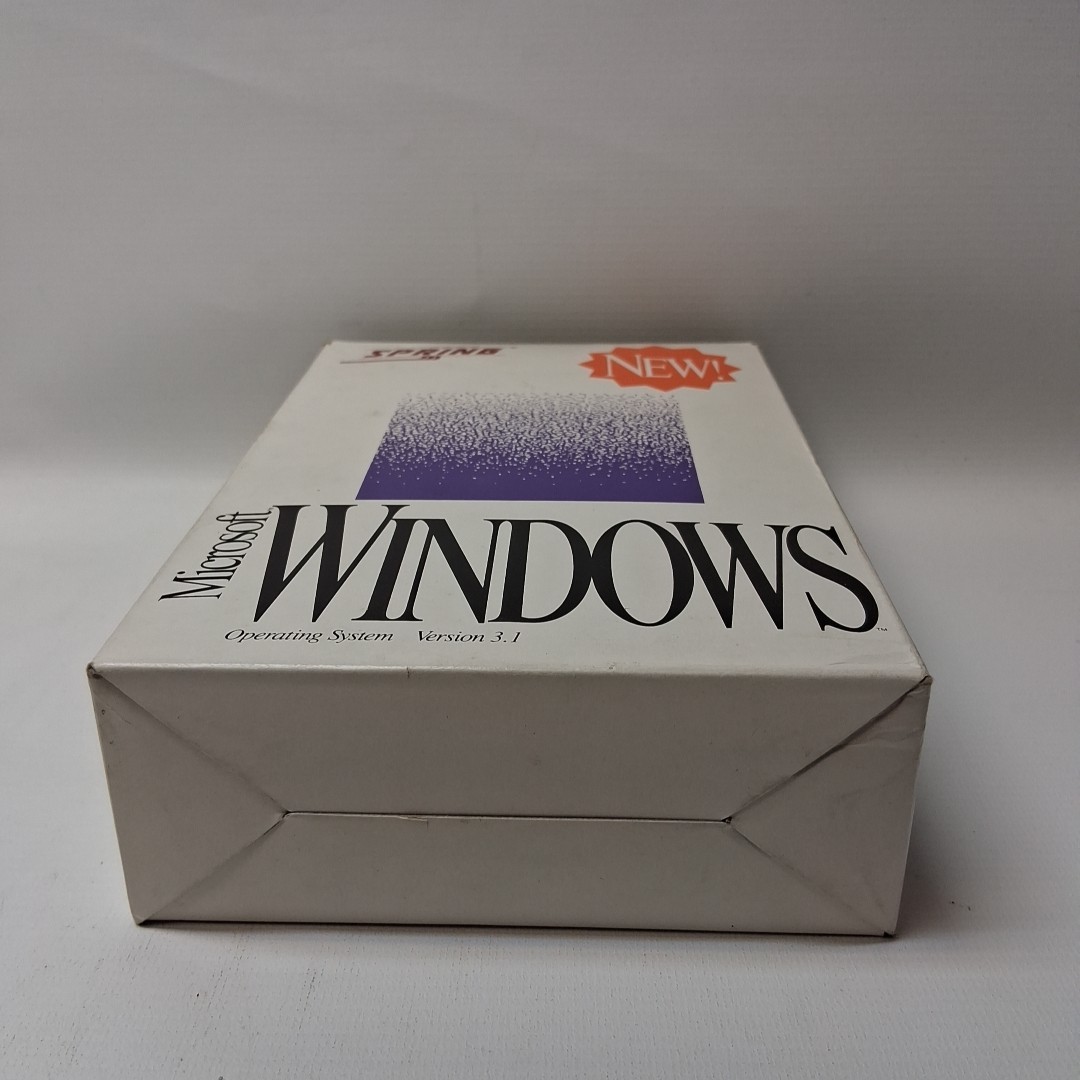 Microsoft Windows Version 3.1 1992 Spring Release 5.25″ Disks Big Box