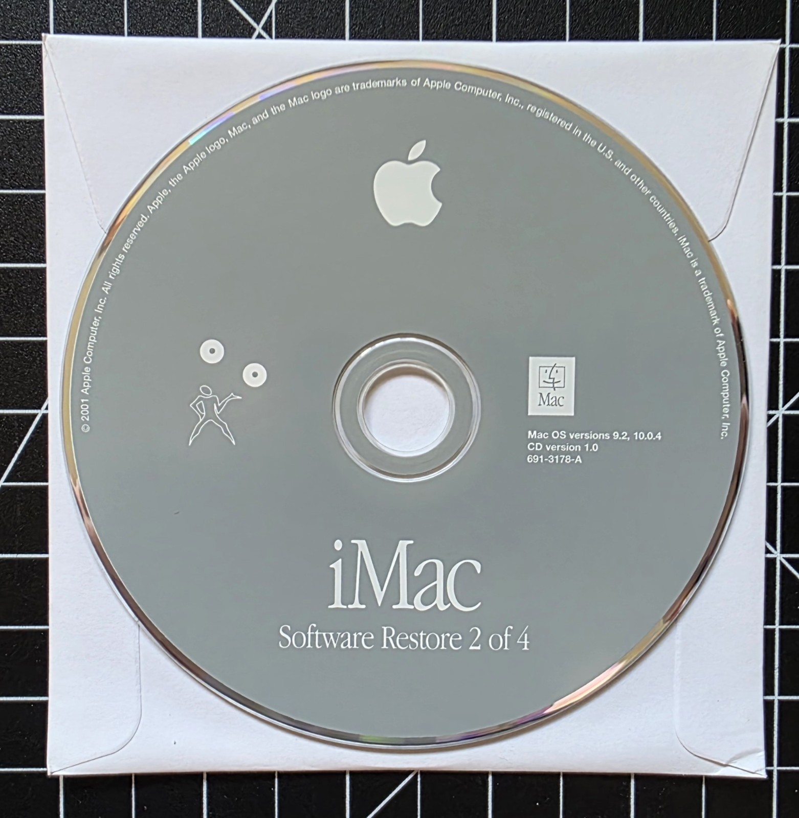 Vintage Apple iMac Software Restore Install Applications 7 Disc Set Mac OS 9/10