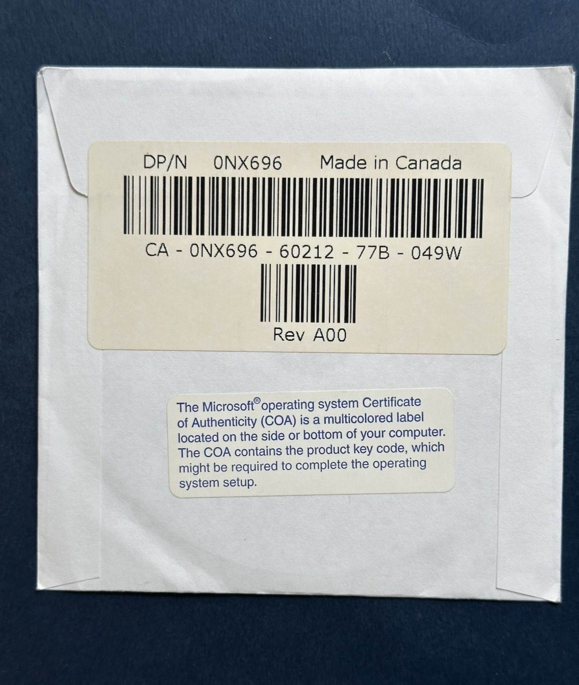 NEW OEM Dell Windows Vista Business Reinstallation DVD 32Bit Operating System CD