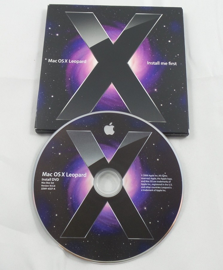 Boxed Apple Mac OS X V.10.5.6 Leopard 5-User Family Pack – Grade A (MC095Z/A)