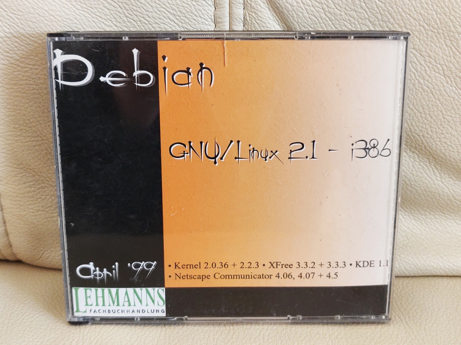 Vintage Debian GNU Linux 2.1 i386 – April 1999 – Retro Software 5 Discs