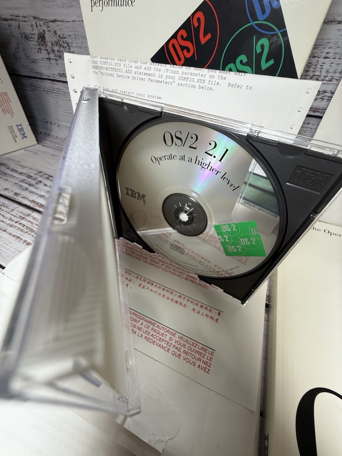 IBM OS/2 Special Edition for Windows 3.1 CD-ROM, 5.25 Discs Complete w. Manuals