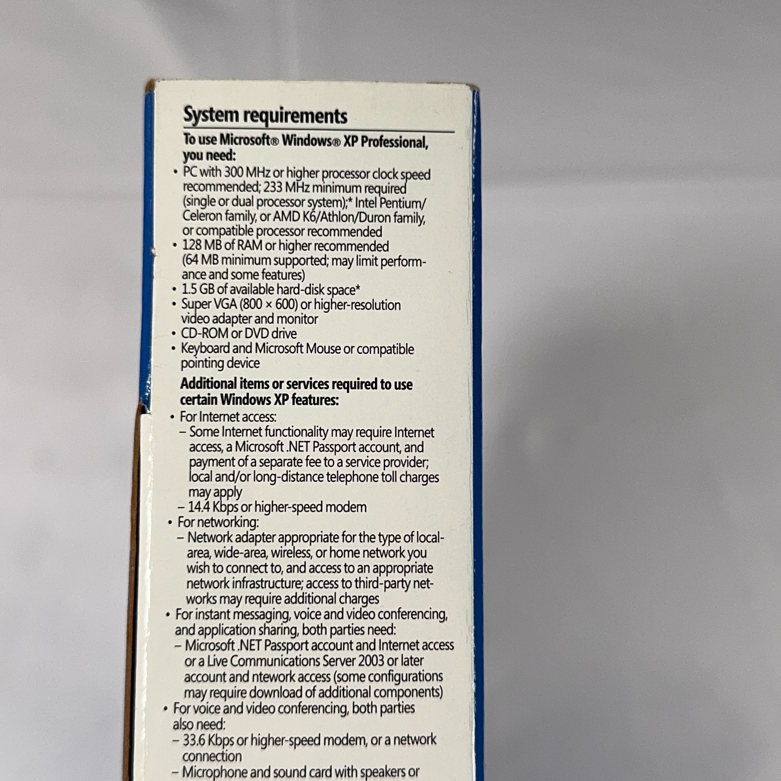 Microsoft Windows XP Professional Upgrade SP2 2002 Big Box CD Product Key CIB
