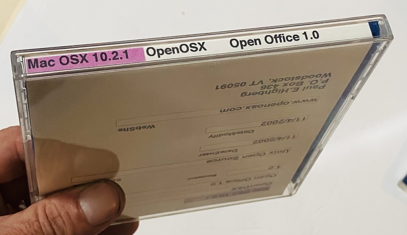 OpenOSX Mac OS X Installer 3 Disc Lot Office GIMP OpenWeb Vintage