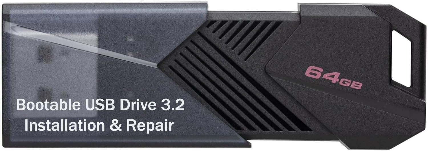 64GB – Bootable USB Driver 3.2 for Windows 11/10/8.1/7/, Winpe,Password Reset,