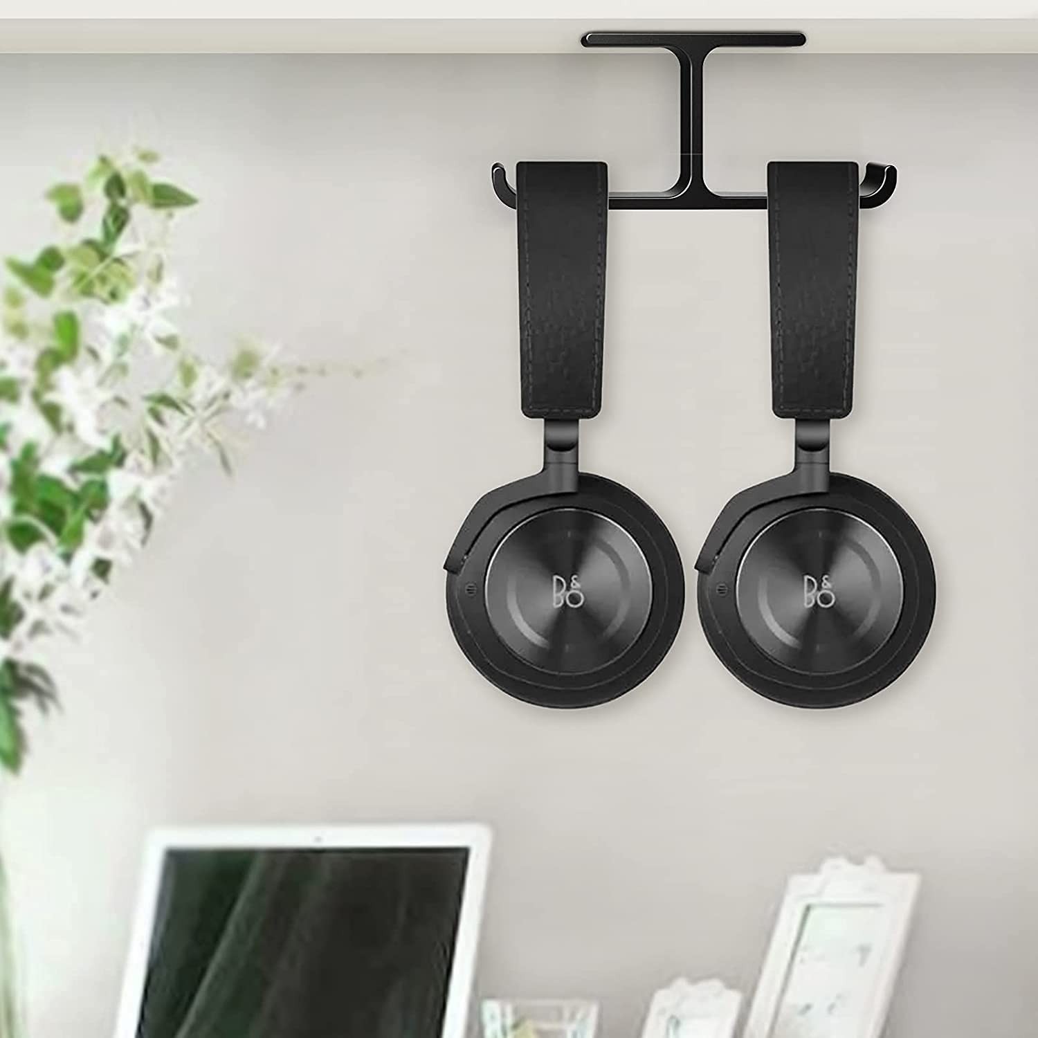 WixGear Headphone Stand, 2 in 1 PC Gaming Headset Stand Cup Holder, with Cabl…