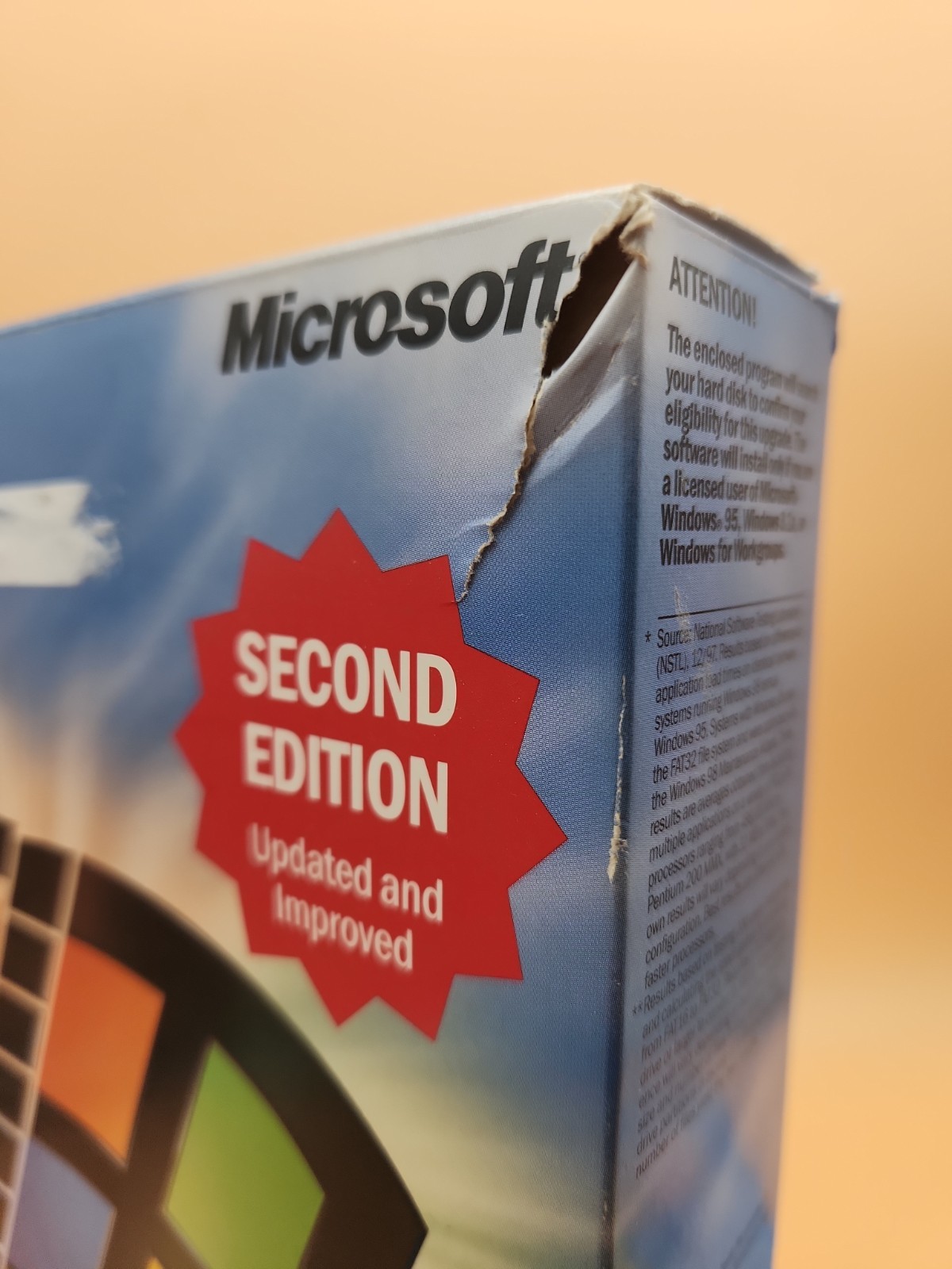Microsoft Windows 98 Upgrade – Second Edition Installation Software – No scratch