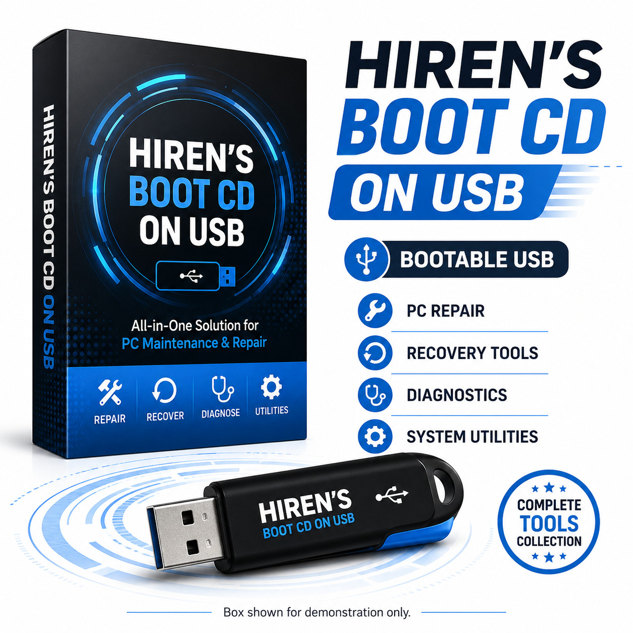 Hiren’s BootCD Repair Tools Password Antivirus PC & Laptop Utility
